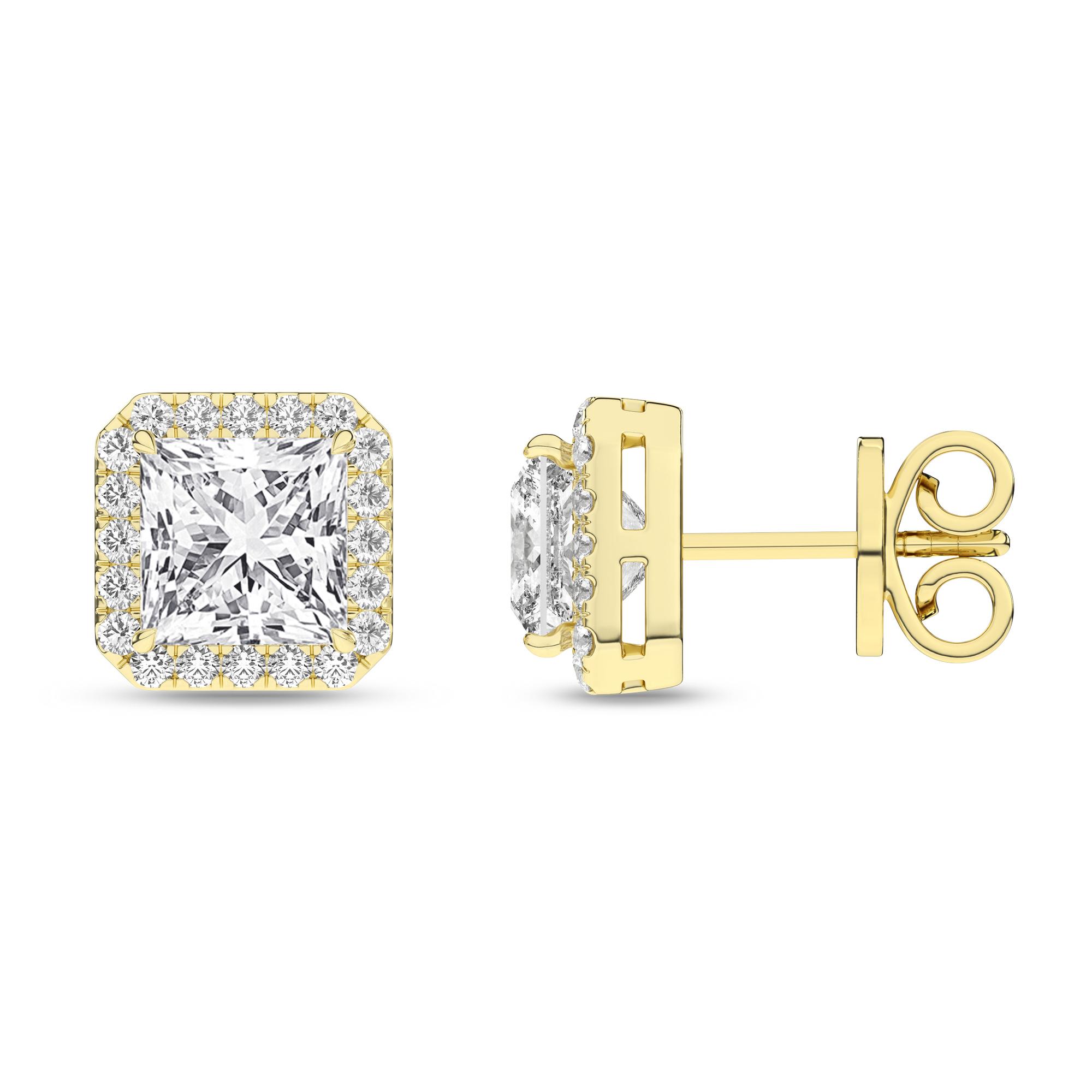 14K 2.25ct Certified Lab Grown Diamond Earrings - Image 2