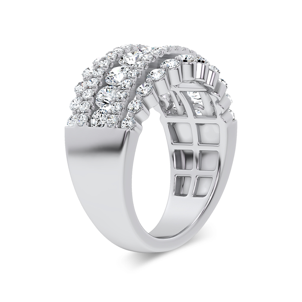 14K 2.00CT Lab Grown Ladies Band - Image 3