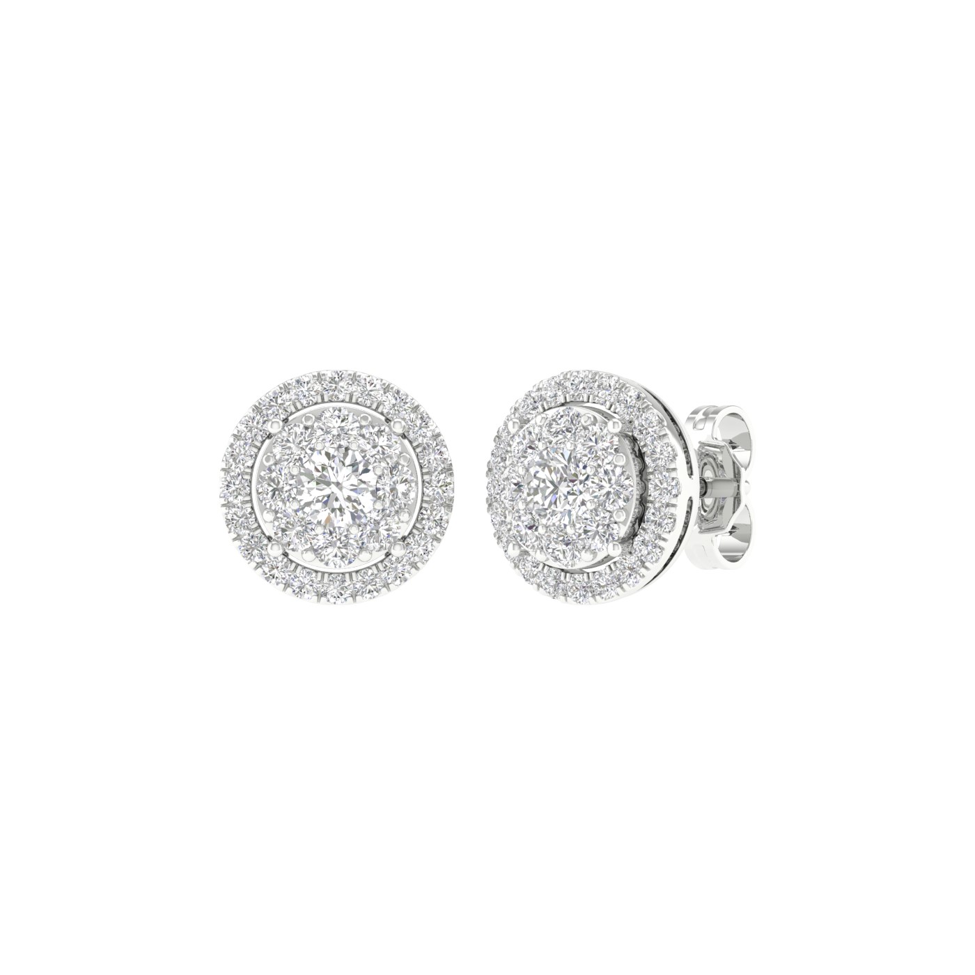 14K 1.00CT Lab Grown Earrings - Image 4