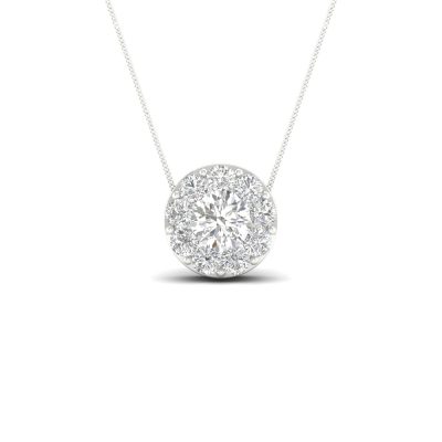 14K 1.00CT Lab Diamond Pendant