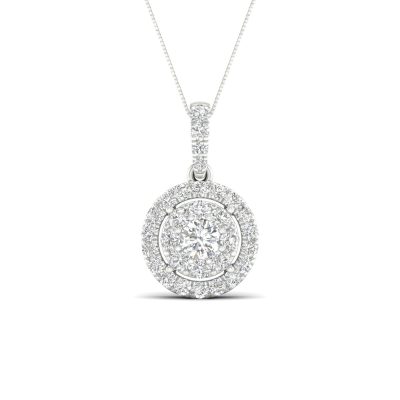 14K 0.50CT Lab Diamond Pendant