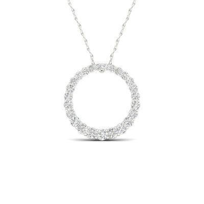 14K 1.00CT Lab Diamond Pendant