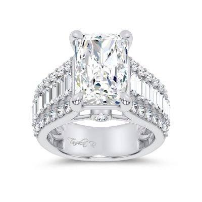 14K 6.50CT Certified Lab Grown Engagement Ring
