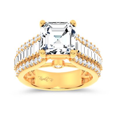 14K 4.00CT Certified Lab Grown Engagement Ring