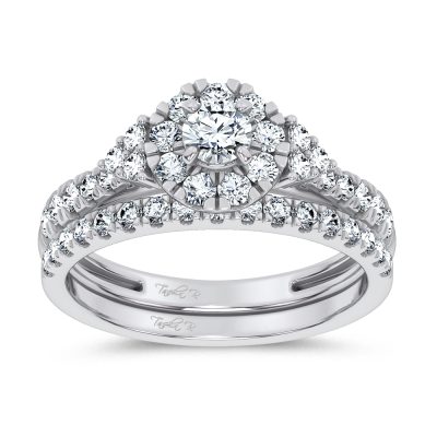 10K 1.00CT Lab Grown DIAMOND BRIDAL SET