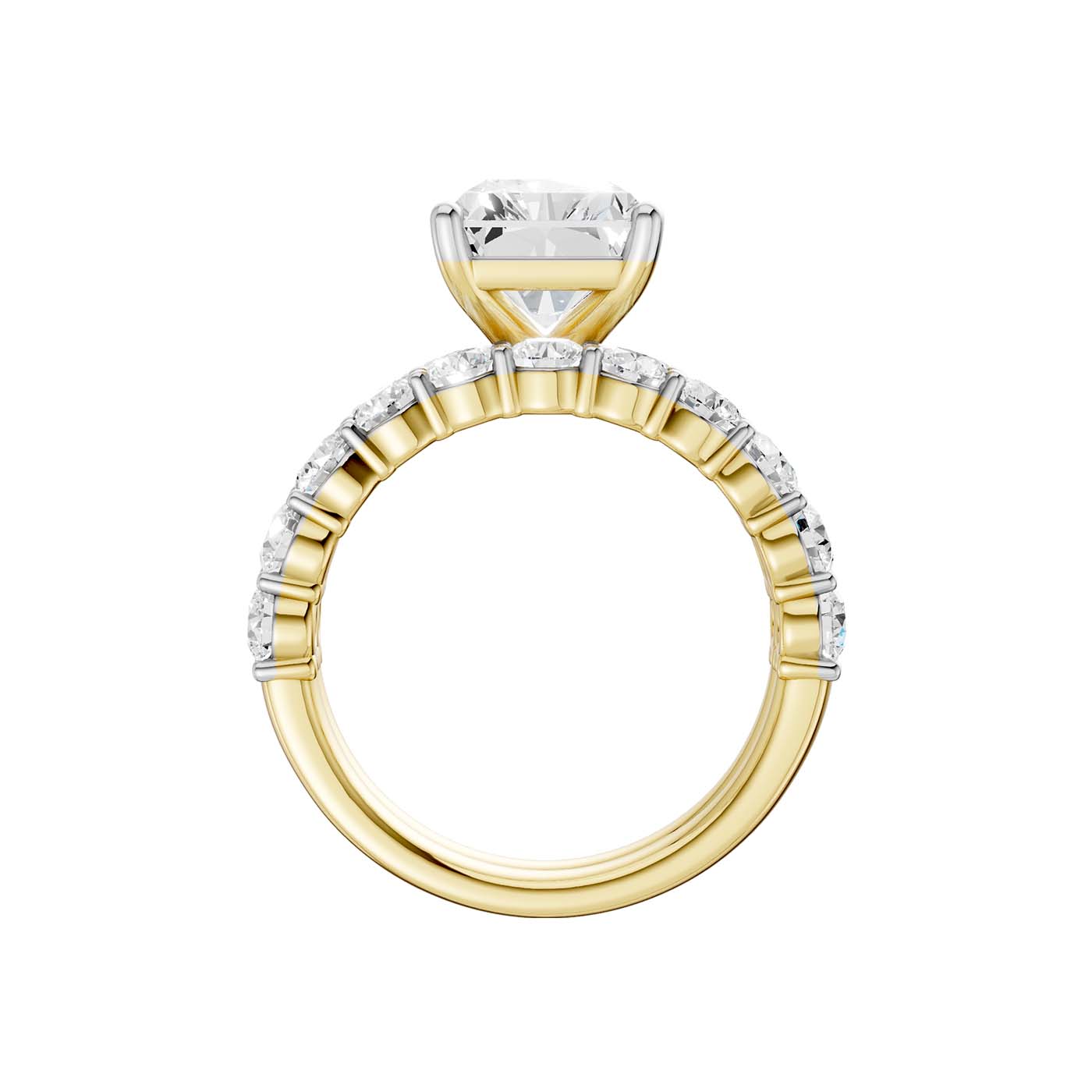 14K 5.00 CT Lab Grown Diamond Bridal Set - Image 3