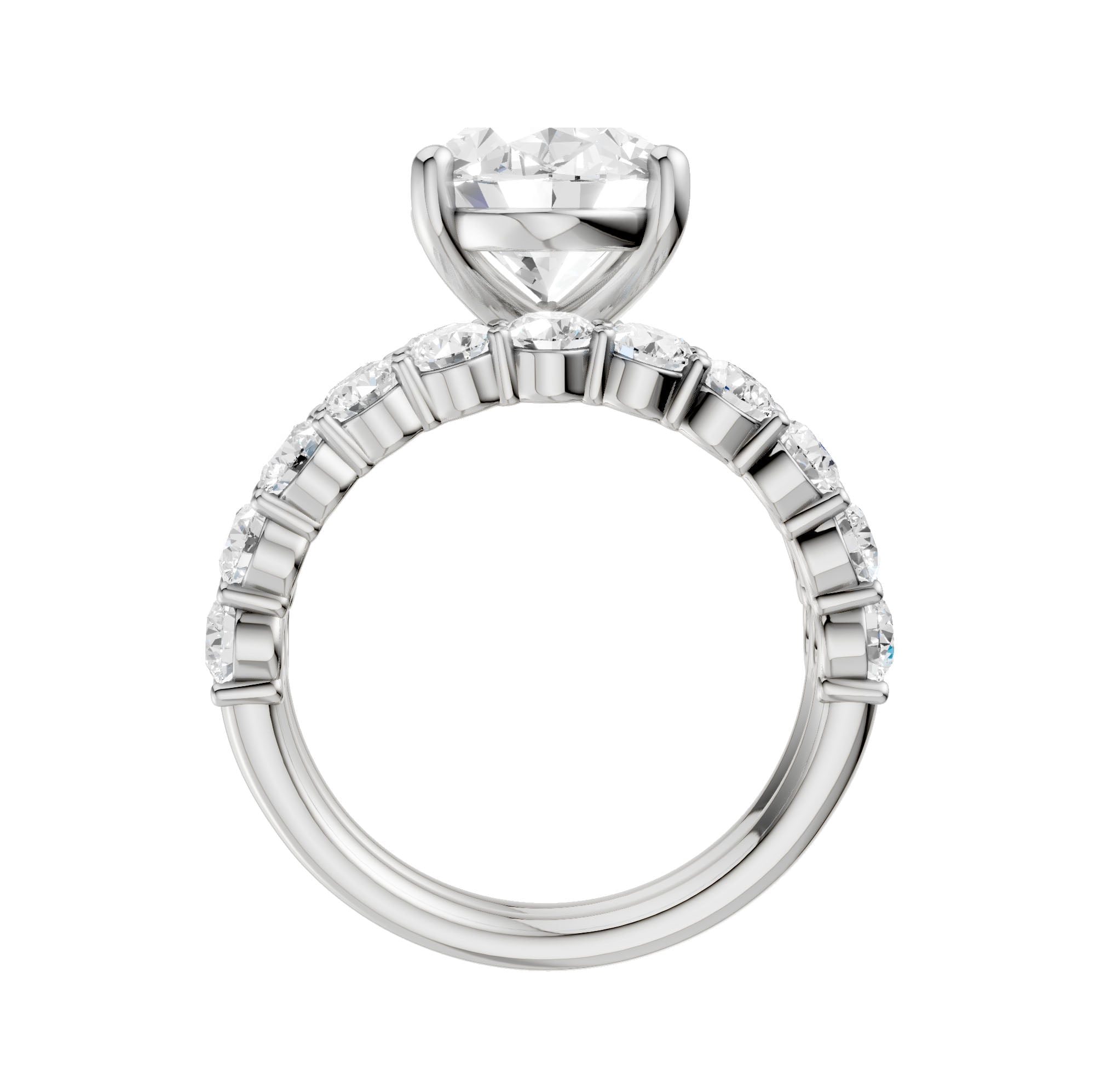 14K 6.00CT Certified Lab Grown Diamond Bridal Set - Image 3