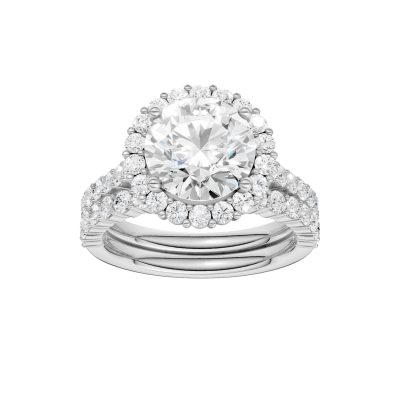 14K 4.00CT DIAMOND BRIDAL SET
