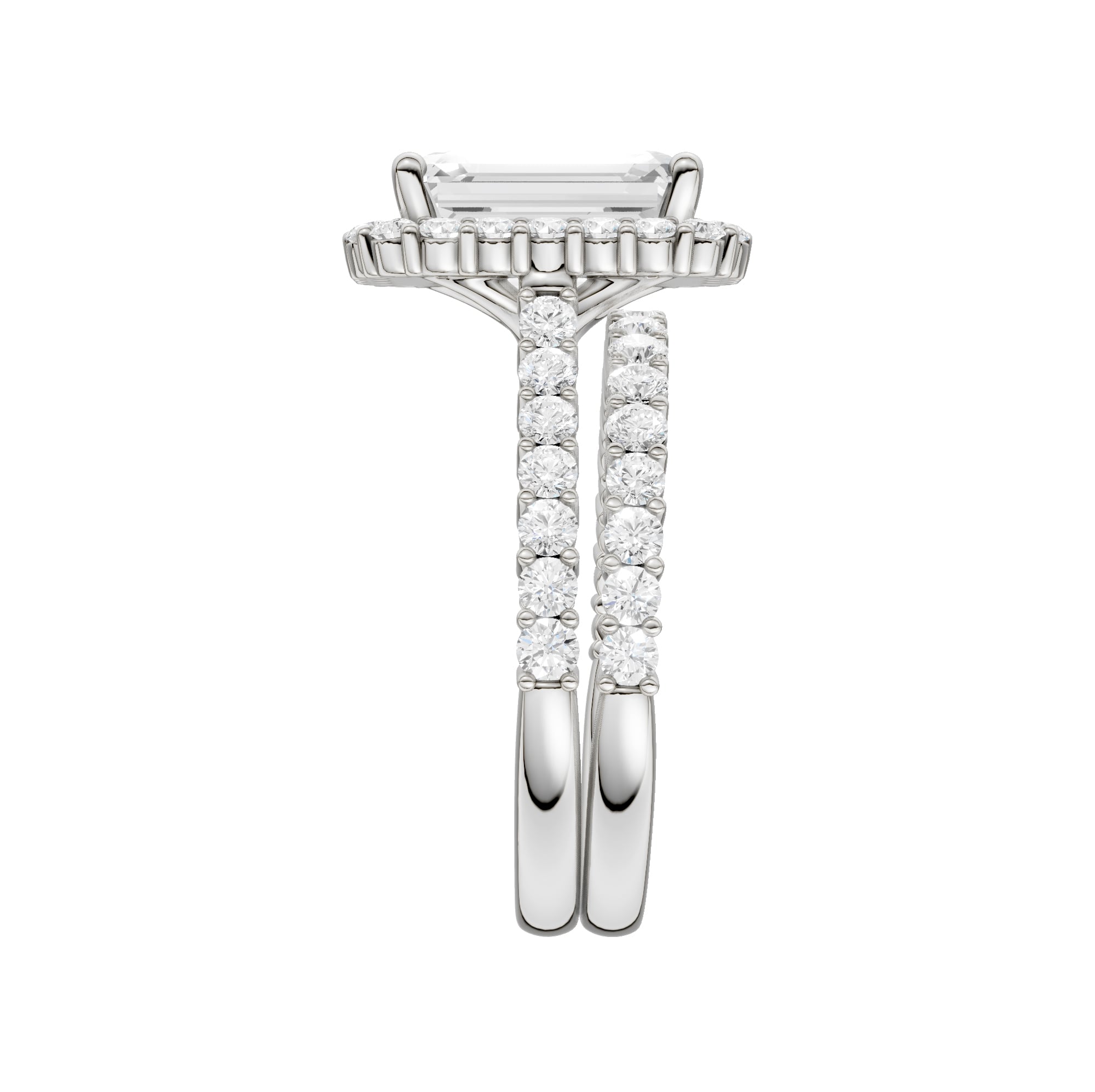 14K 4.00CT DIAMOND BRIDAL SET - Image 2