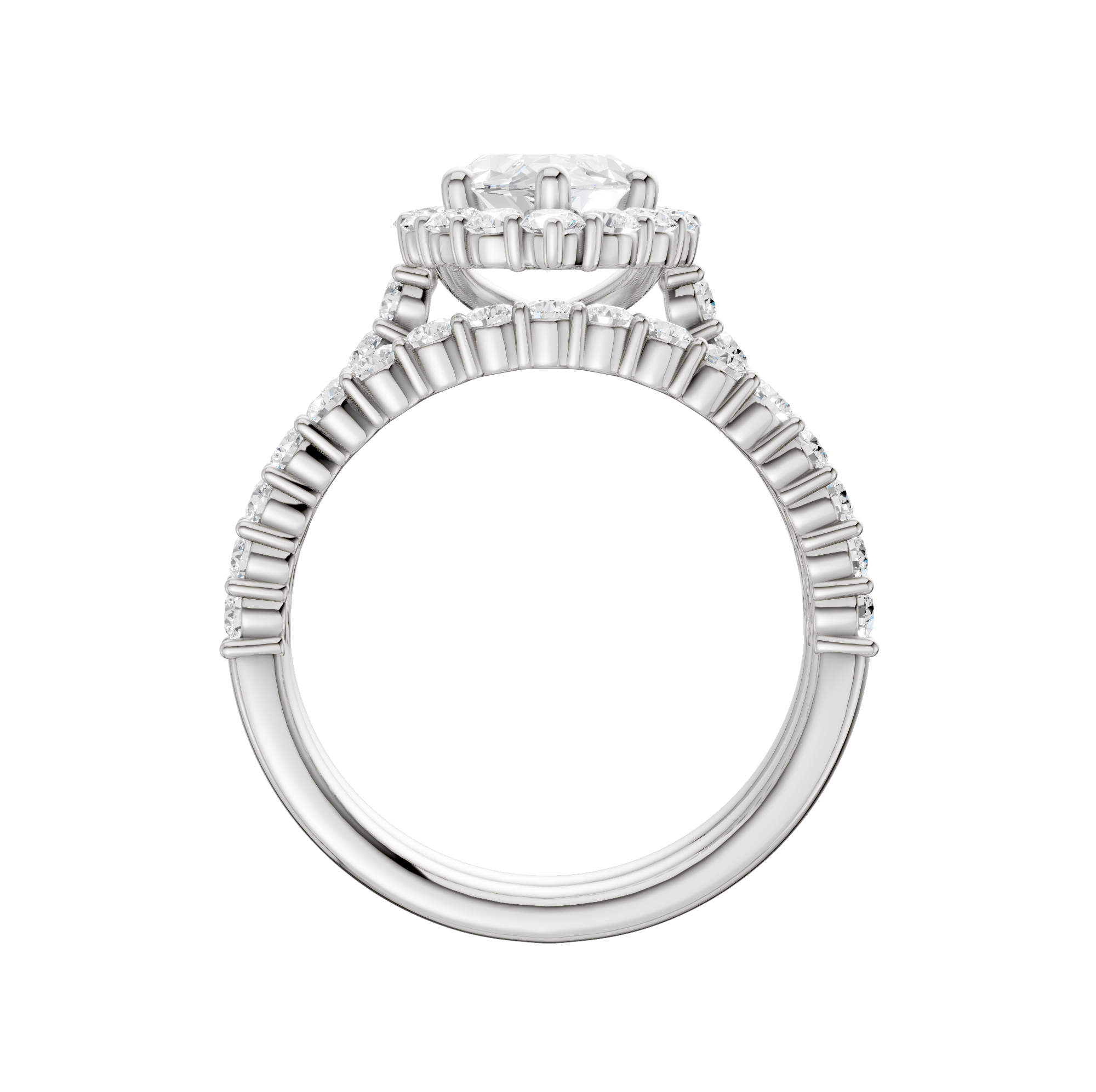 14K 3.00CT DIAMOND BRIDAL SET - Image 3