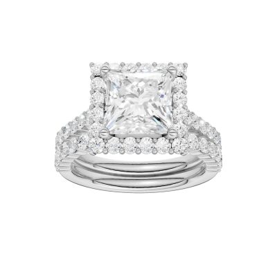 14K 4.00CT DIAMOND BRIDAL SET