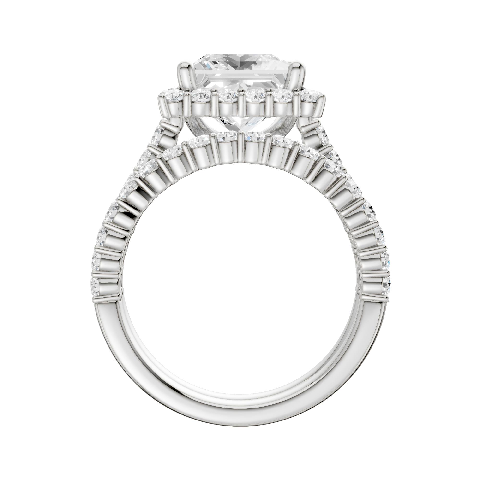 14K 4.00CT DIAMOND BRIDAL SET - Image 3