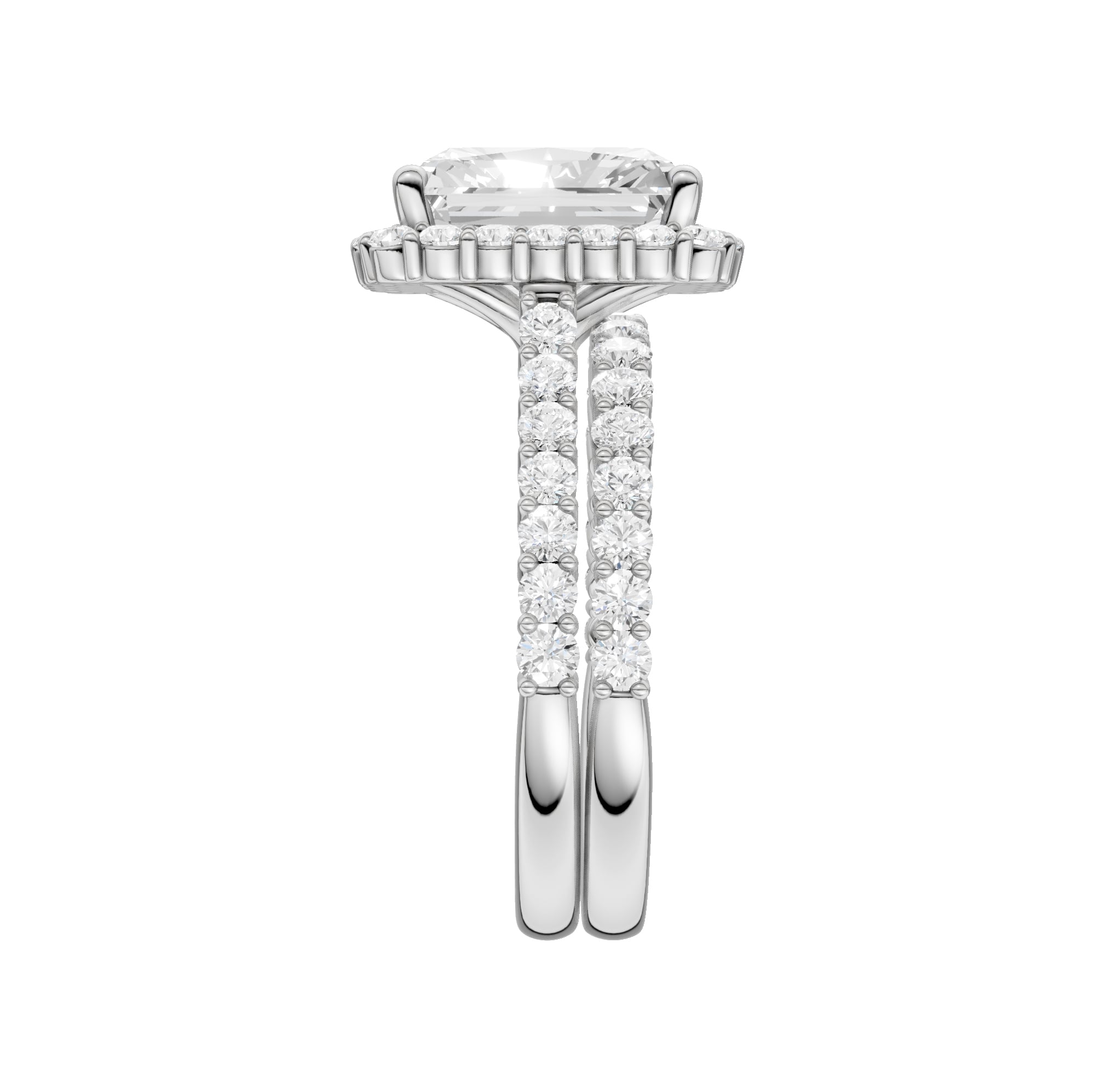 14K 4.00CT DIAMOND BRIDAL SET - Image 2