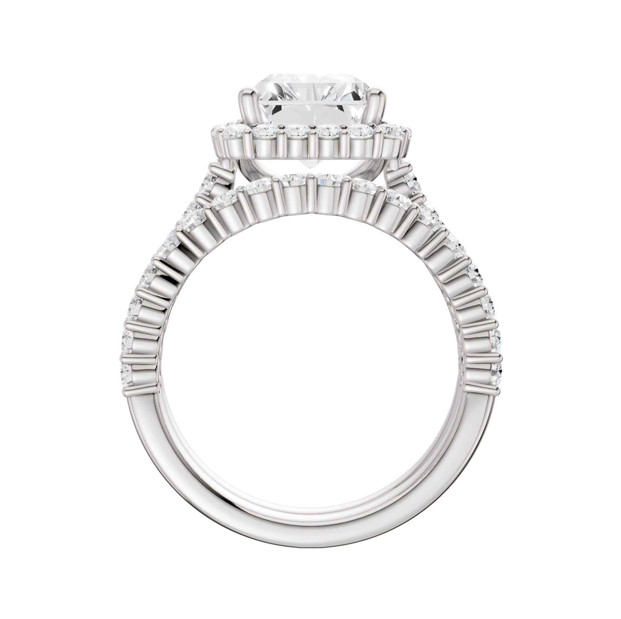 14K 4.00CT DIAMOND BRIDAL SET - Image 3