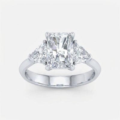 14K 3.70 CT Lab Grown Diamond Ring