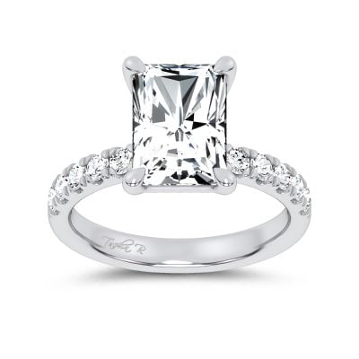 14K 4.50CT Certified Lab Grown Engagement Ring