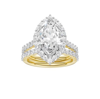 14K 4.00CT DIAMOND BRIDAL SET