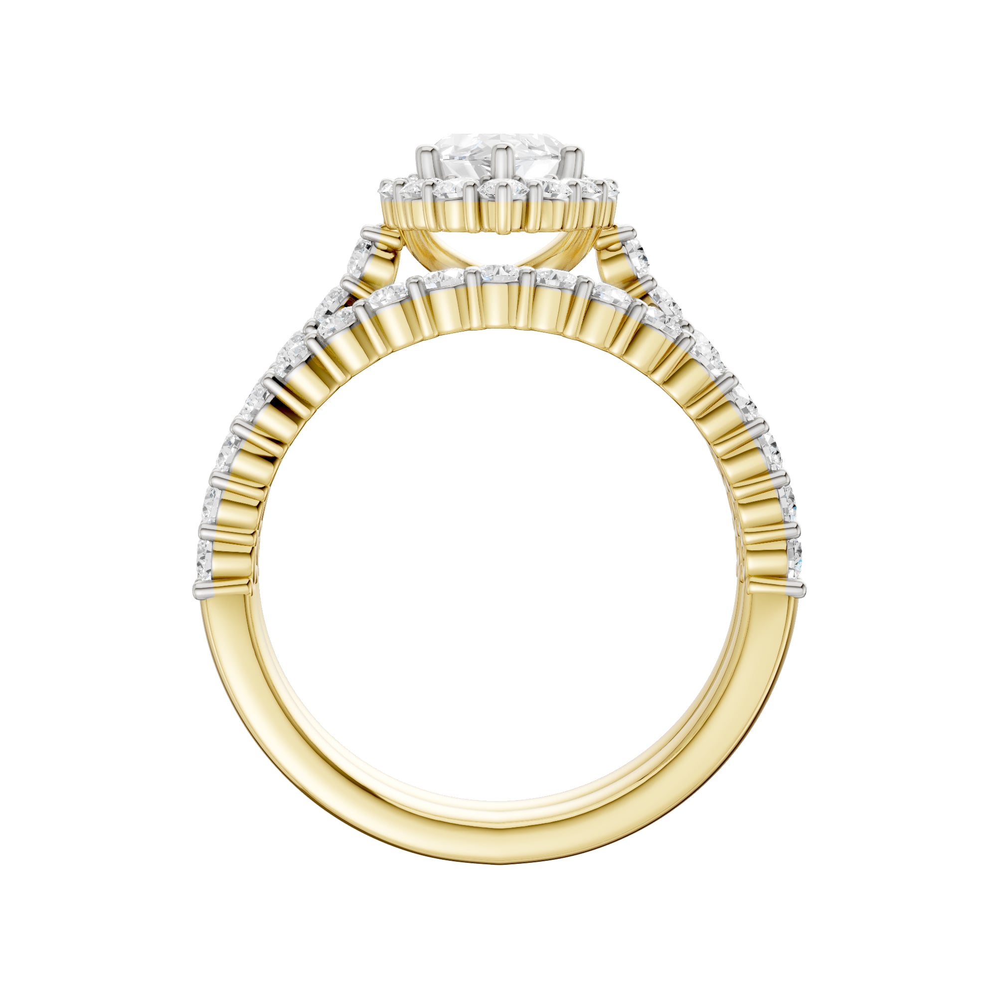 14K 2.00CT DIAMOND BRIDAL SET - Image 3