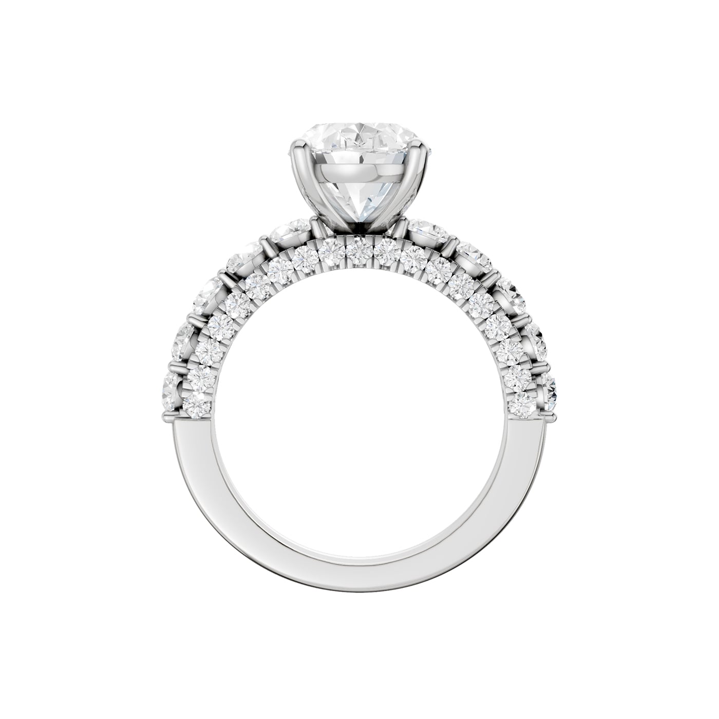 14K 5.00 CT Lab Grown Diamond Bridal Set - Image 3
