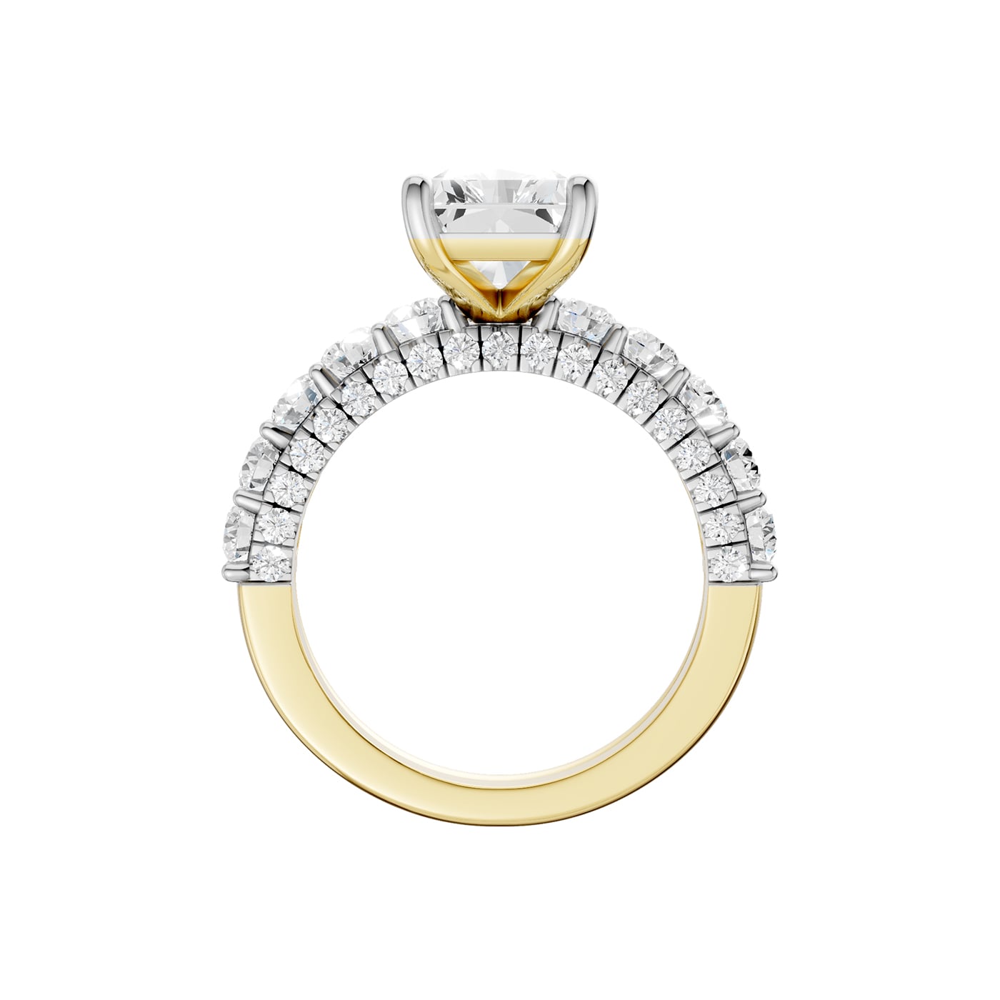 14K 5.00 CT Lab Grown Diamond Bridal Set - Image 4