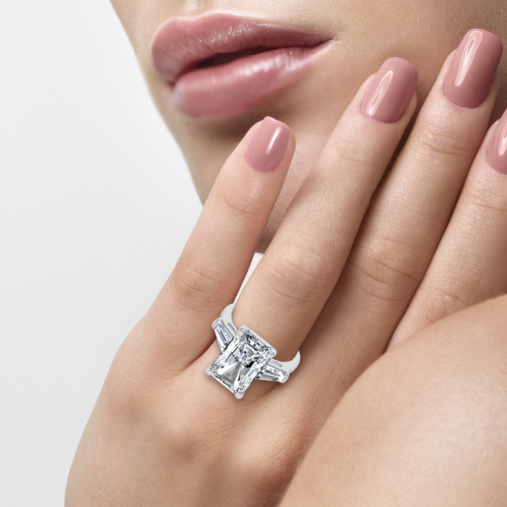 14K 8.40CT Lab Diamond Ring - Image 4