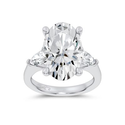 14K 7.80CT Certified Lab Grown Engagement Ring
