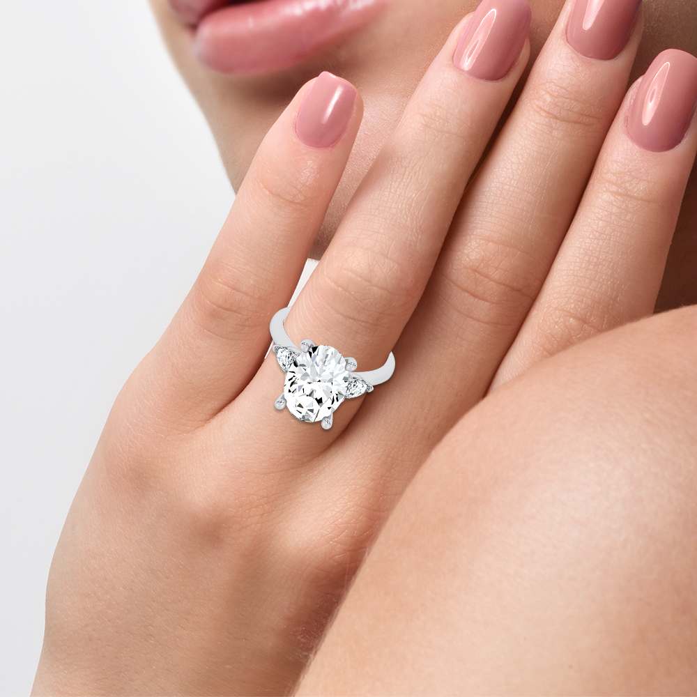14K 6.61CT Certified Lab Grown Engagement Ring - Image 4