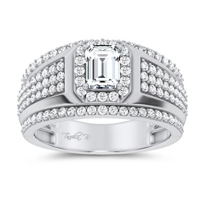 14K 2.00CT Certified Lab Grown Mens Ring