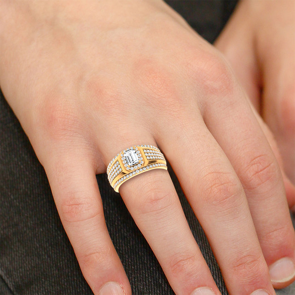 14K 2.00CT Certified Lab Grown Mens Ring - Image 4