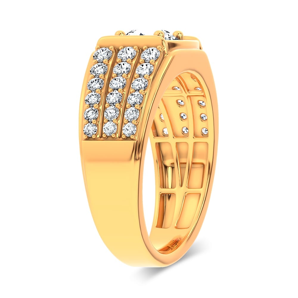 14K 2.00CT Certified Lab Grown Mens Ring - Image 2
