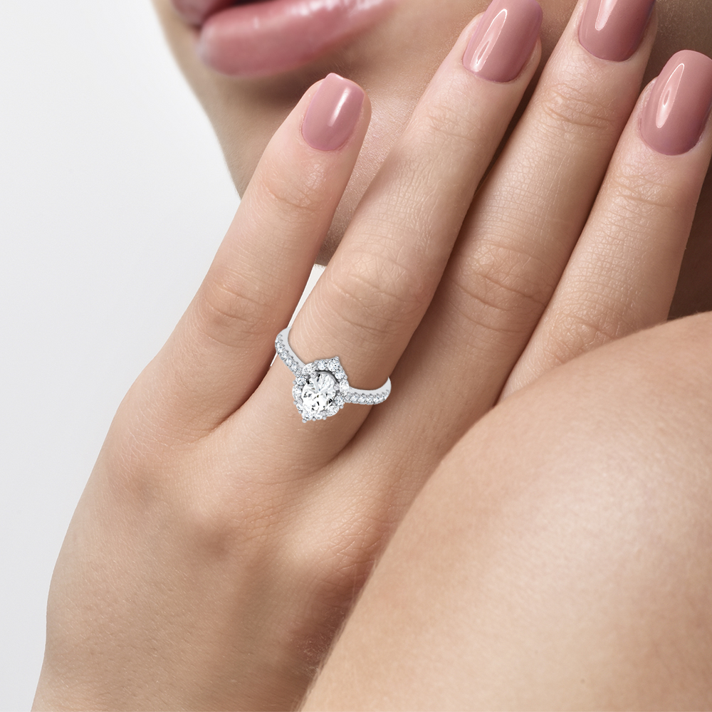 14K 1.40CT Certified Lab Grown DIAMOND RING - Image 4
