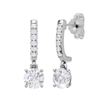 14K 1.10ct Certified Lab Grown Diamond Earrings