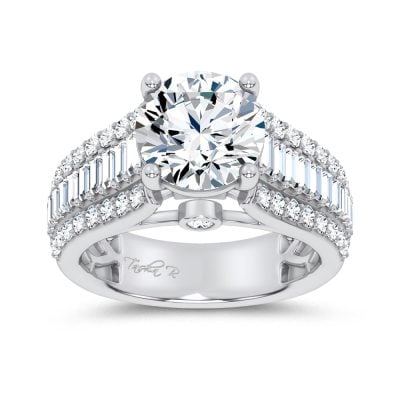 14K 3.75CT Certified Lab Grown Engagement Ring