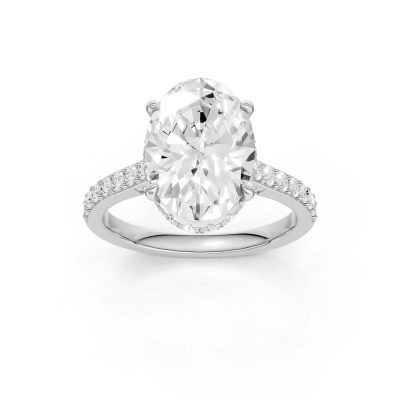 14K 4.50CT Lab Grown Diamond Engagement Ring