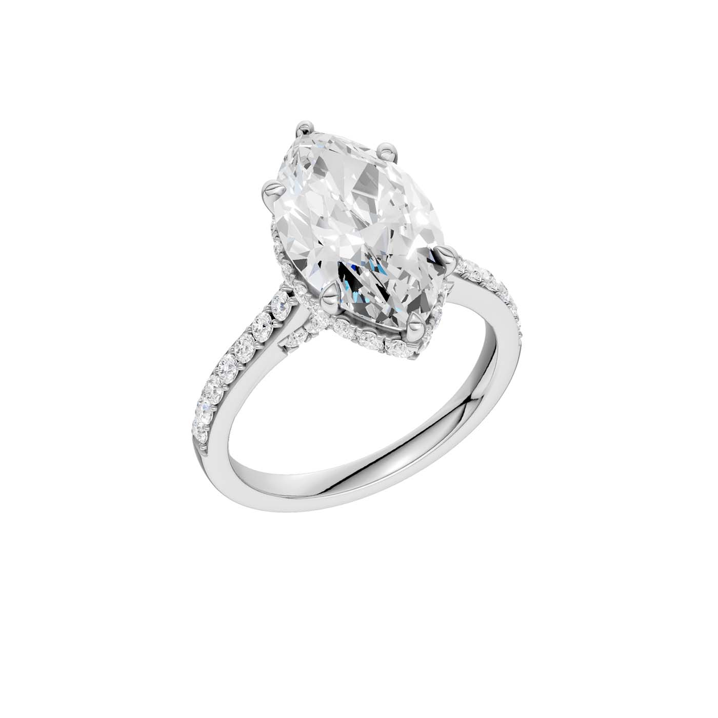 14K 4.50CT Lab Grown Diamond Engagement Ring - Image 4