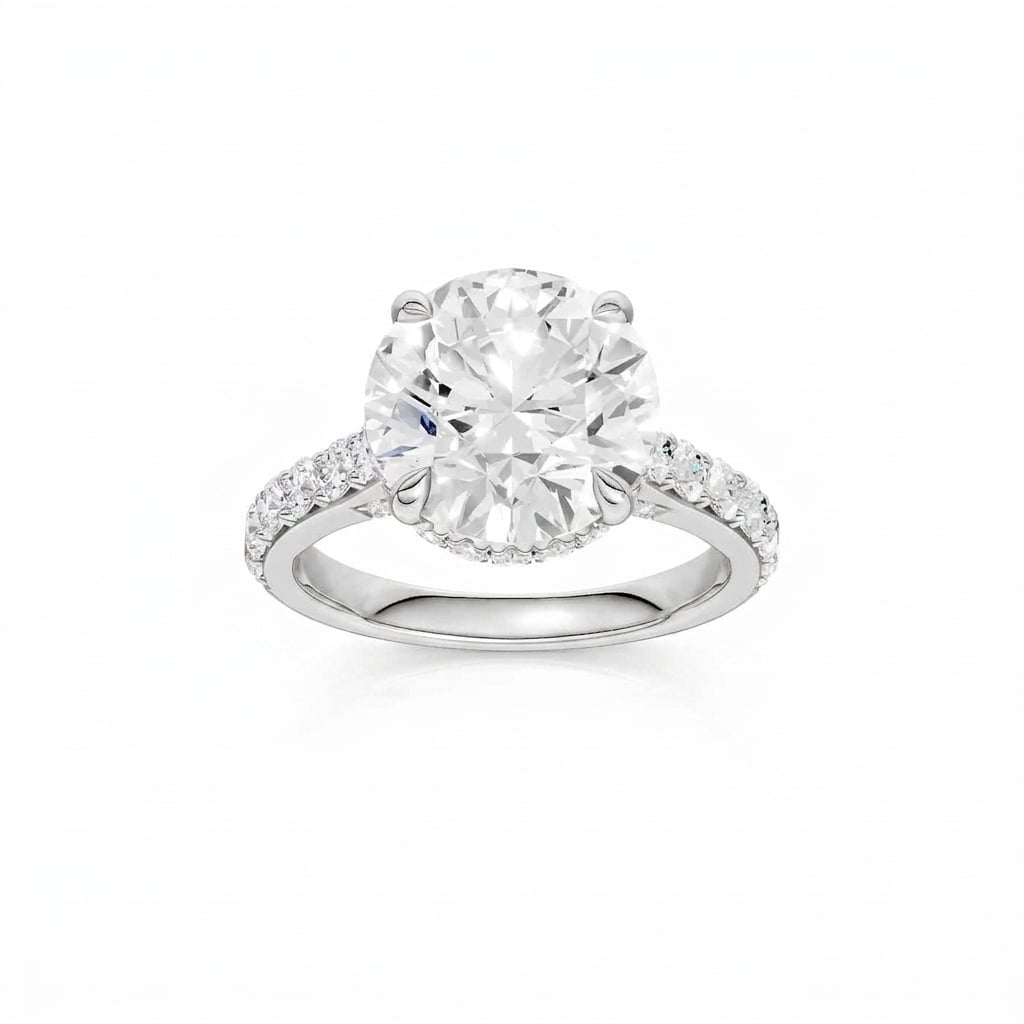 14K 6.00 CT Lab Grown Diamond Ring