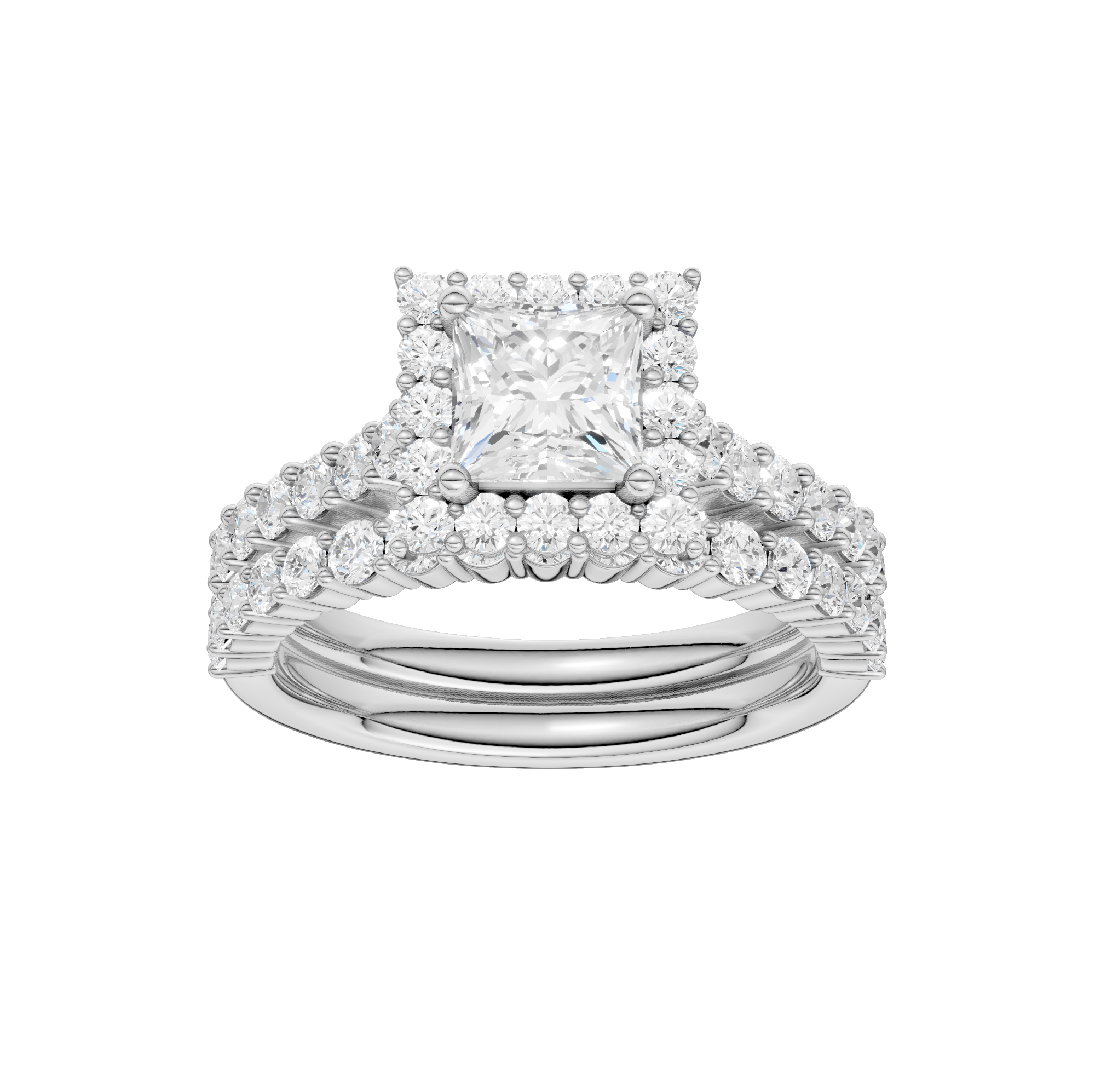 14K 2.00CT DIAMOND BRIDAL SET