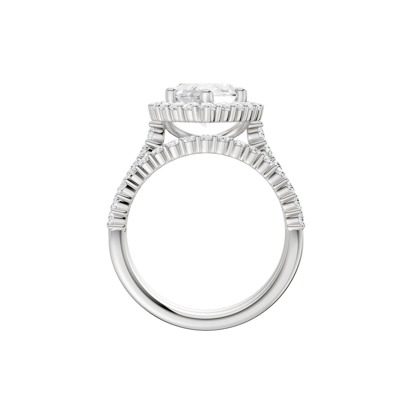 14K 5.00 CT Lab Grown Diamond Bridal Set - Image 4