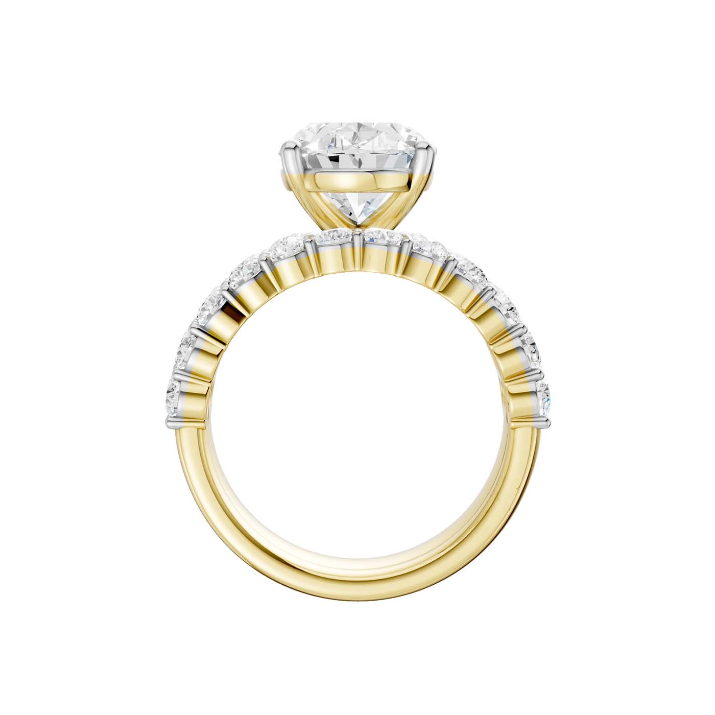 14K 6.00 CT Lab Grown Diamond Bridal Set - Image 3
