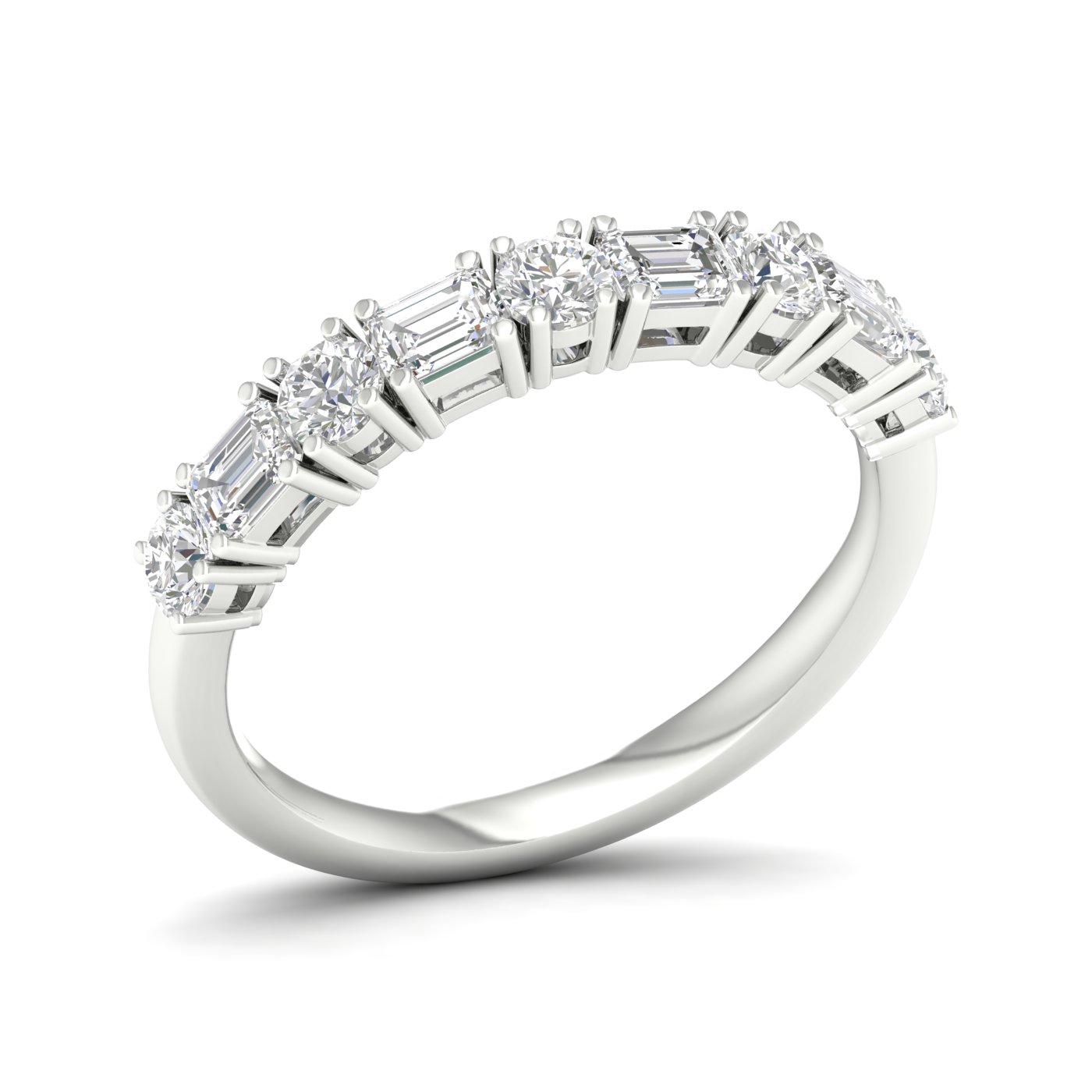 14K 1.00CT Fancy Lab Grown Diamond Band - Image 2