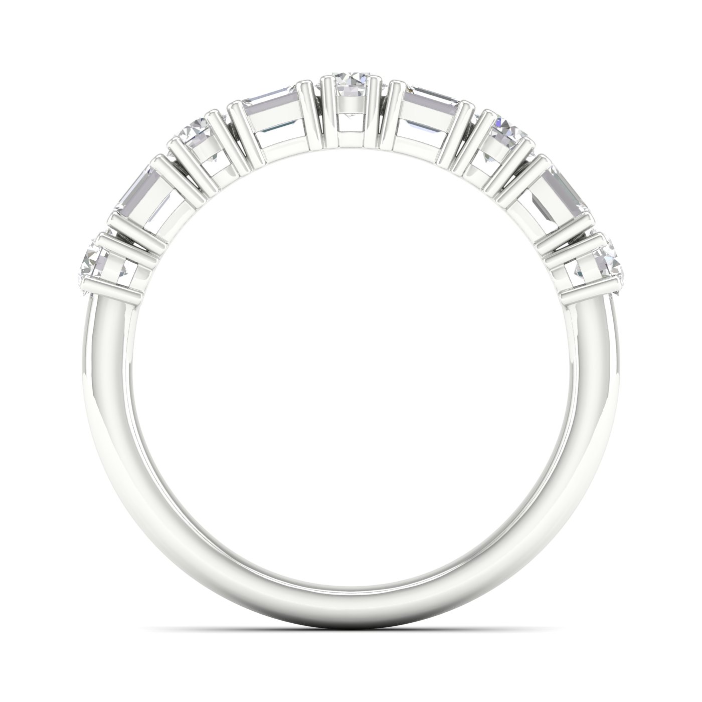 14K 1.00CT Fancy Lab Grown Diamond Band - Image 3