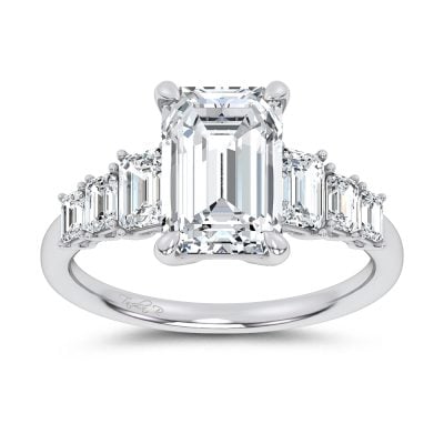 14K 4.06CT  Diamond Engagement Ring