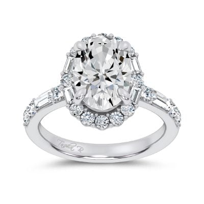 14K 3.82CT Lab Diamond Ring