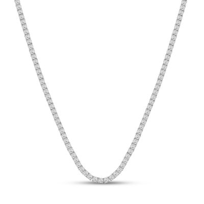 14K 29.00CT 22.6 INCH DIAMOND TENNIS NECKLACE
