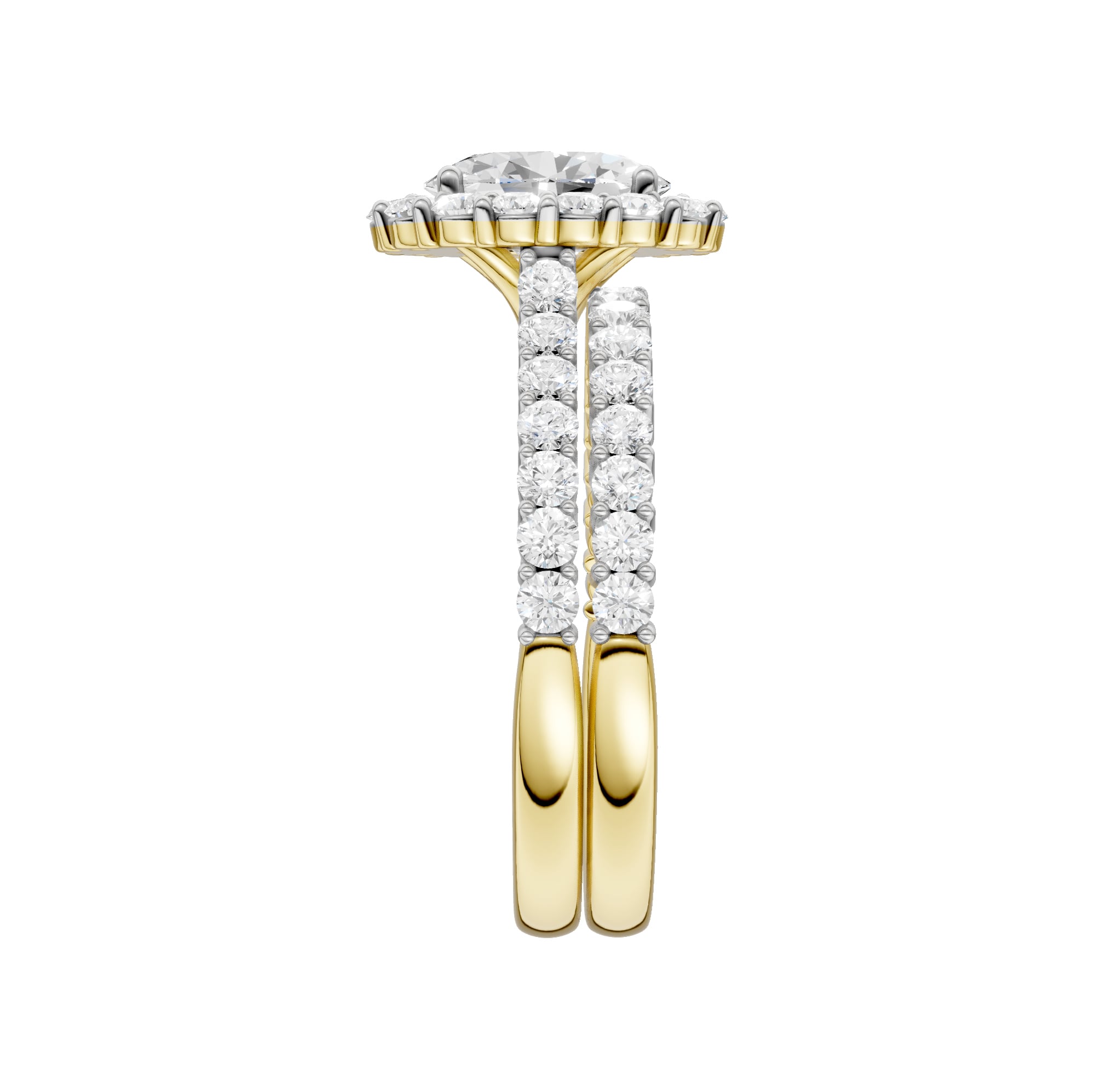 14K 2.00CT DIAMOND BRIDAL SET - Image 2