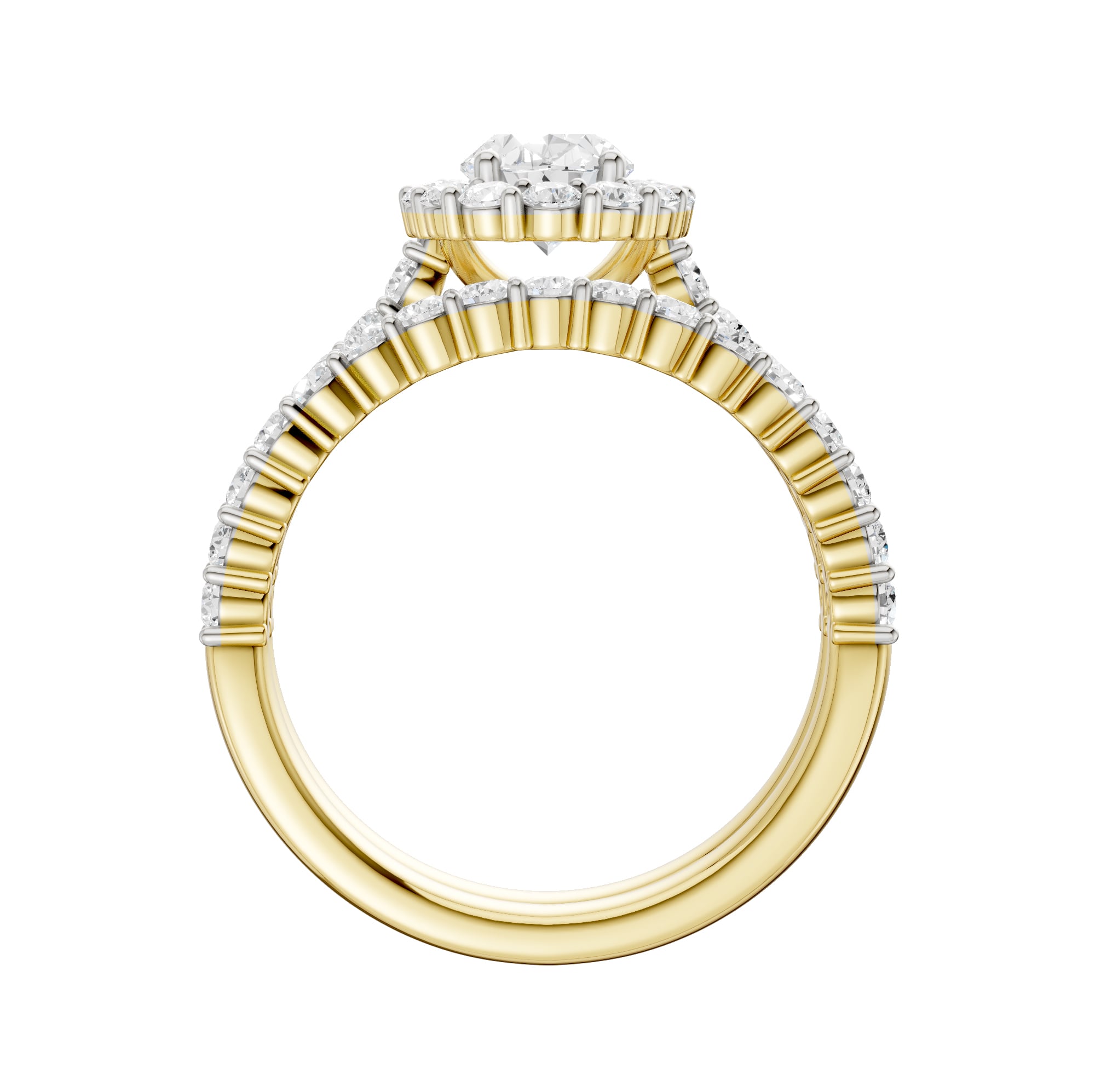 14K 2.00CT DIAMOND BRIDAL SET - Image 3