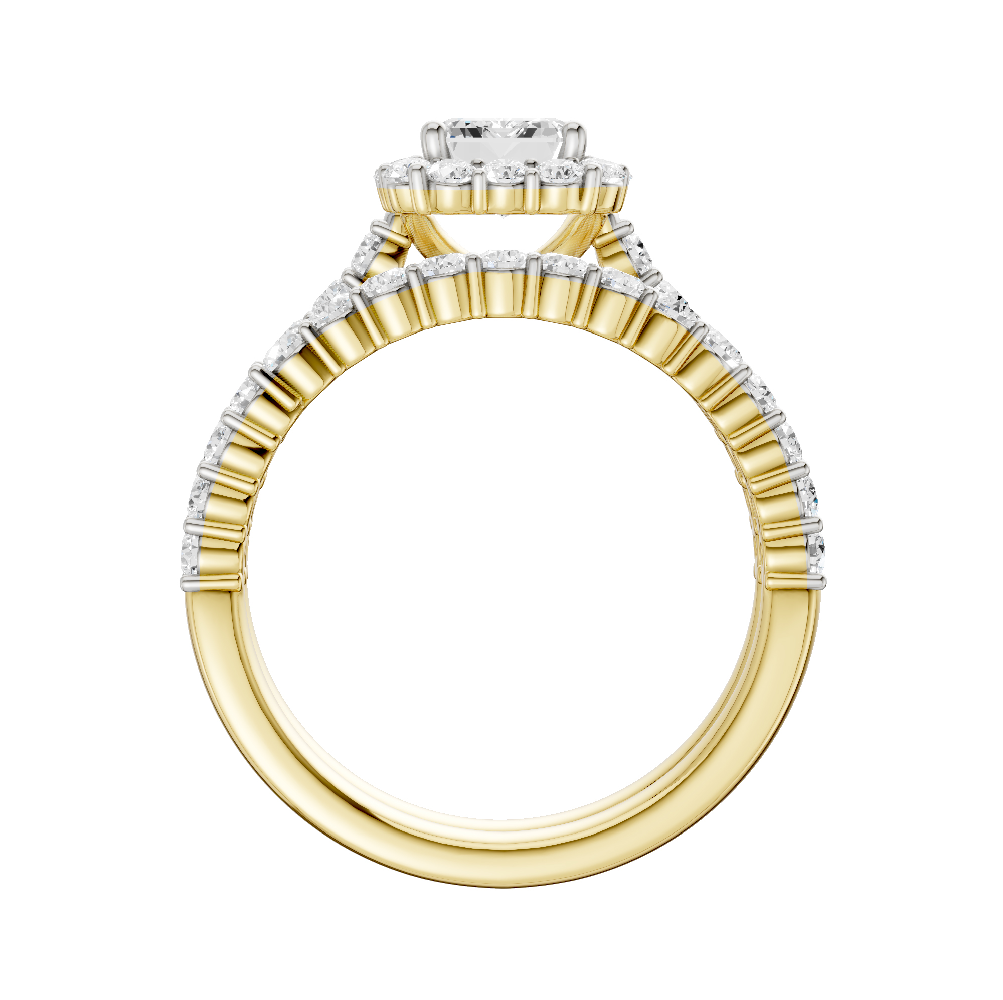 14K 2.00CT DIAMOND BRIDAL SET - Image 3