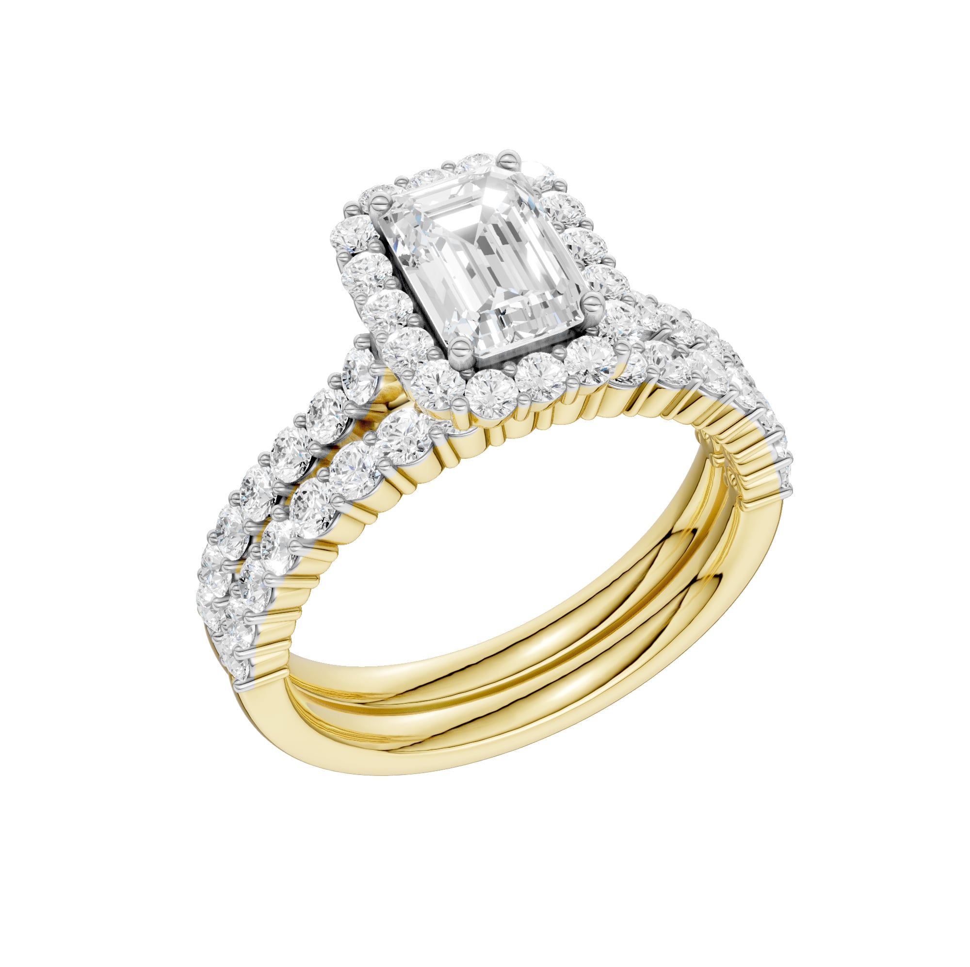 14K 2.00CT DIAMOND BRIDAL SET - Image 4