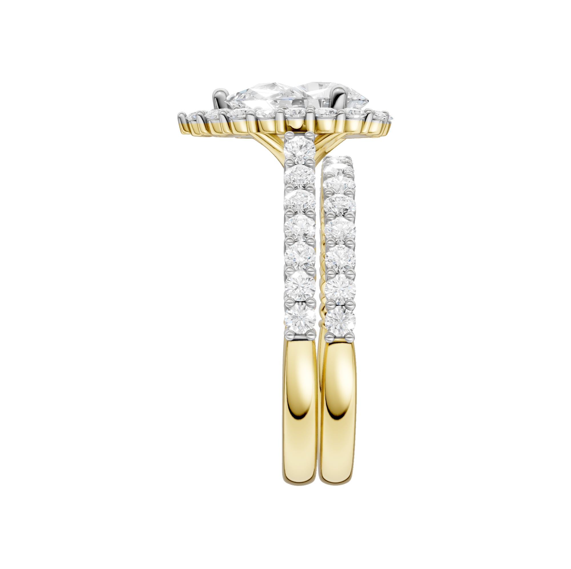 14K 2.00CT DIAMOND BRIDAL SET - Image 2