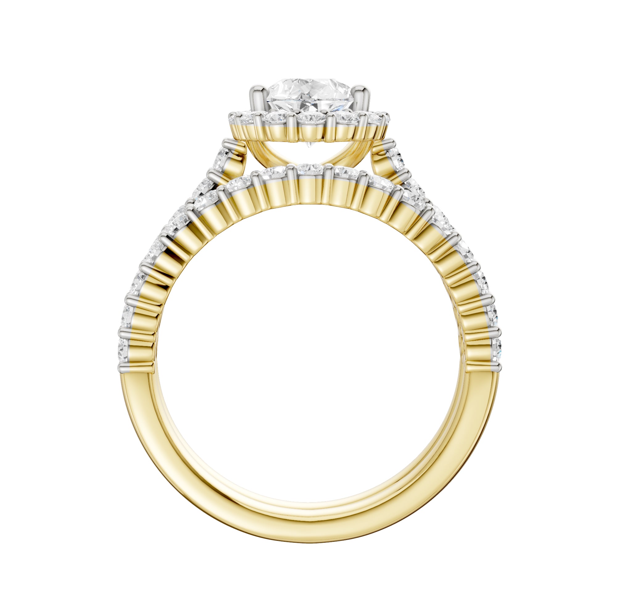 14K 2.00CT DIAMOND BRIDAL SET - Image 3